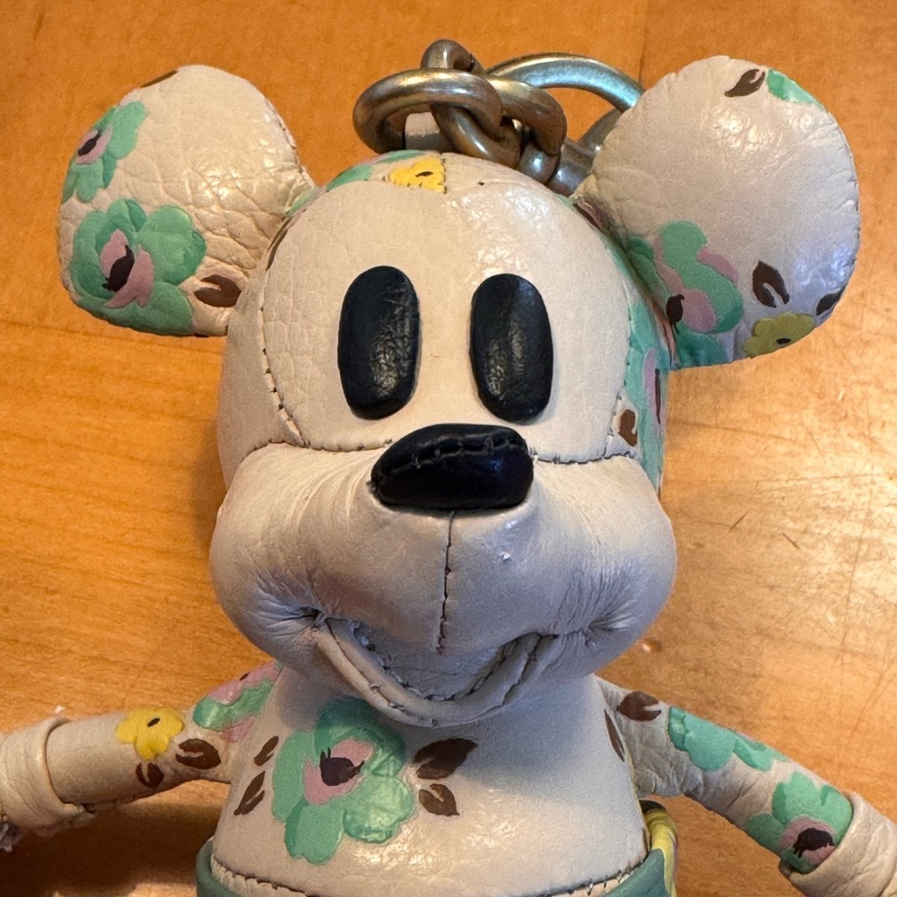Disney X Coach Mickey Mouse Bag Charm With Floral Print - Picture 7 of 12